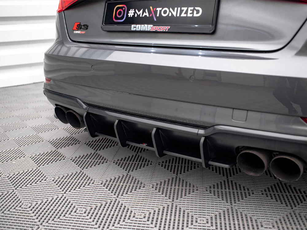 Maxton Design Street PRO Rear Diffuser Audi S3 Sportback 8V Facelift - AUS33FSBCNC-RS1B - Image 3