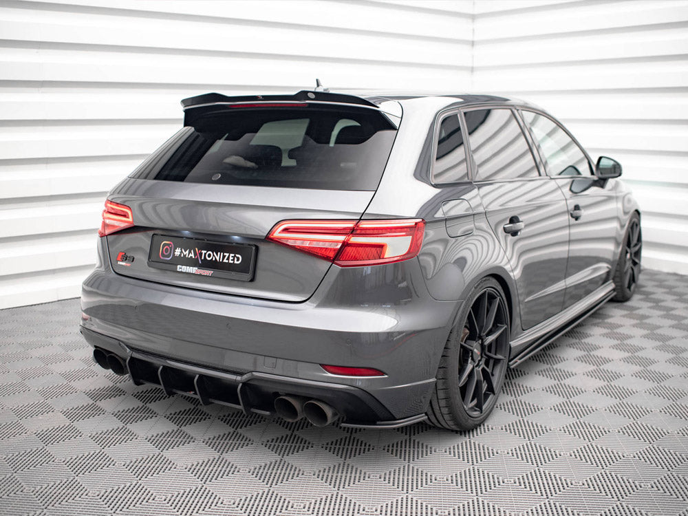 Maxton Design Street PRO Rear Side Splitters Audi S3 Sportback 8V Facelift - AUS33FSBCNC-RSD1B - Image 2