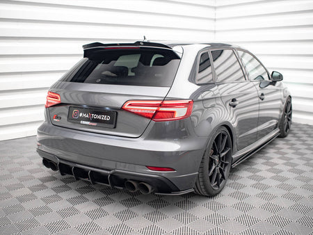 Maxton Design Street PRO Rear Side Splitters Audi S3 Sportback 8V Facelift - AUS33FSBCNC-RSD1B - Image 2