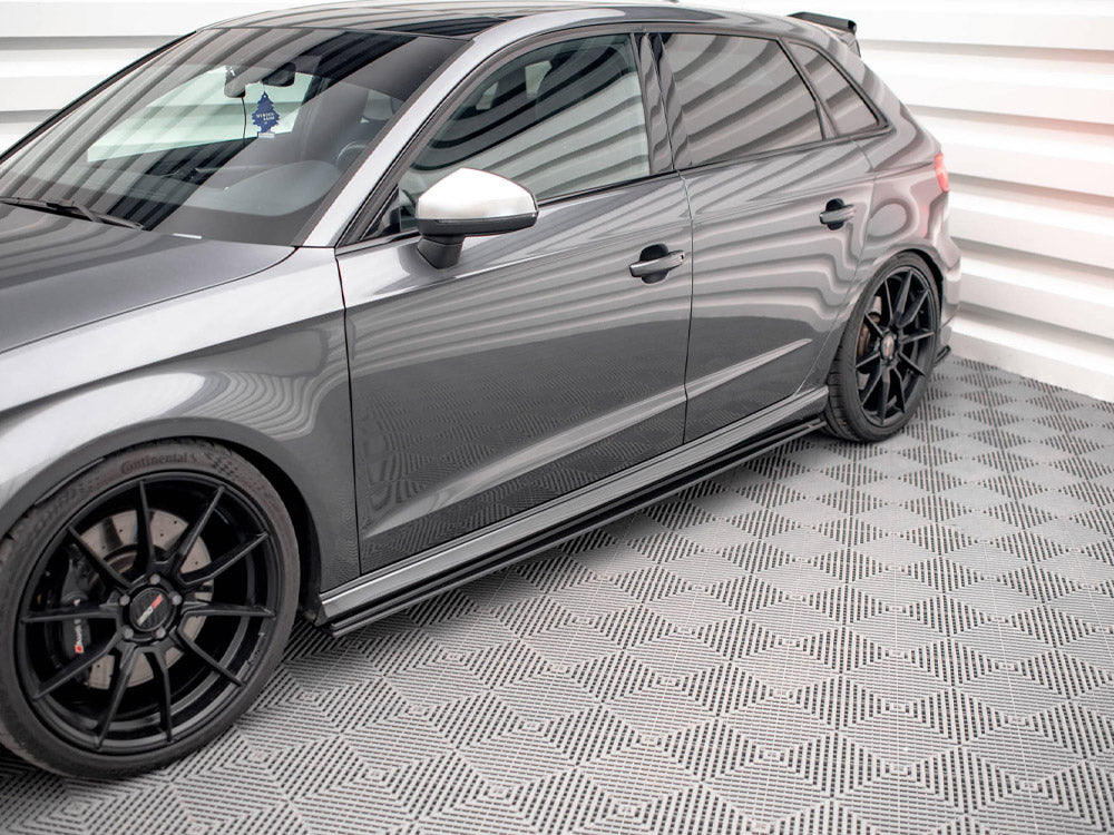 Street PRO Side Skirts Diffusers Audi S3 / A3 S-Line Sportback 8V Facelift