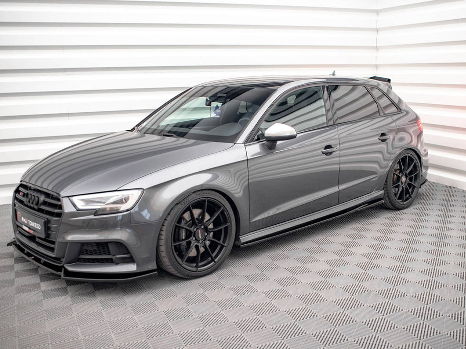 Maxton Design Side Skirts Diffusers Audi S3 / A3 S-Line Sportback 8V Facelift - AU-S3-3F-SB-SD1G - Image 2