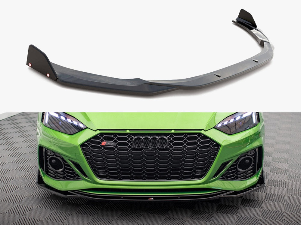 Maxton Design Front Splitter V.1 + Flaps Audi RS5 F5 Facelift - AU-RS5-2F-FD1G+FSF - Image 1