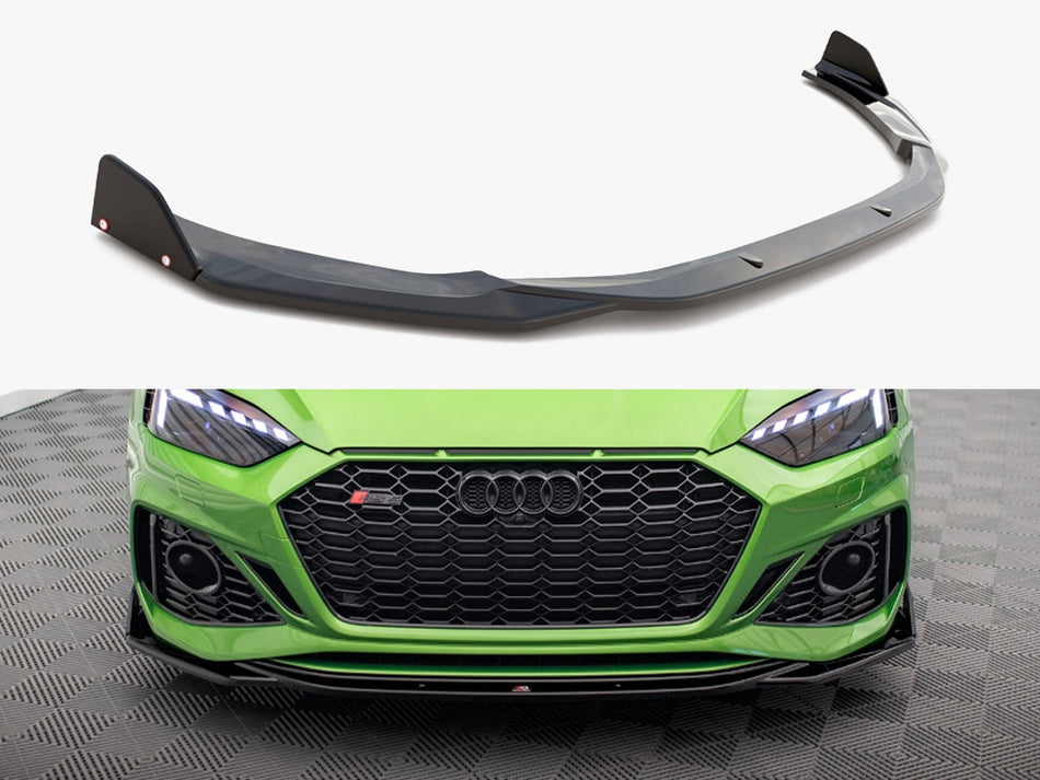 Maxton Design Front Splitter V.1 + Flaps Audi RS5 F5 Facelift - AU-RS5-2F-FD1G+FSF - Image 1