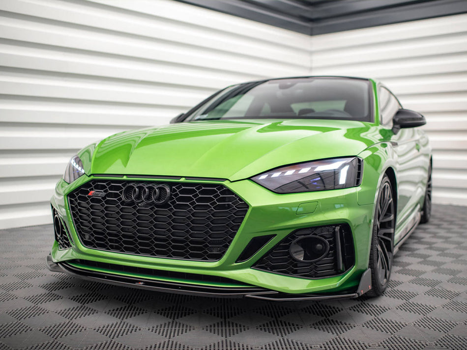 Maxton Design Front Splitter V.1 + Flaps Audi RS5 F5 Facelift - AU-RS5-2F-FD1G+FSF - Image 2