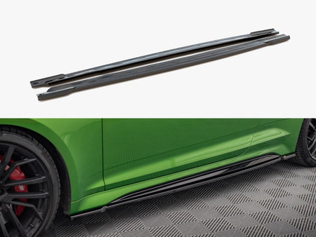 Maxton Design Side Skirts Diffusers Audi RS5 Coupe F5 Facelift - AU-RS5-2F-C-SD1G - Image 1