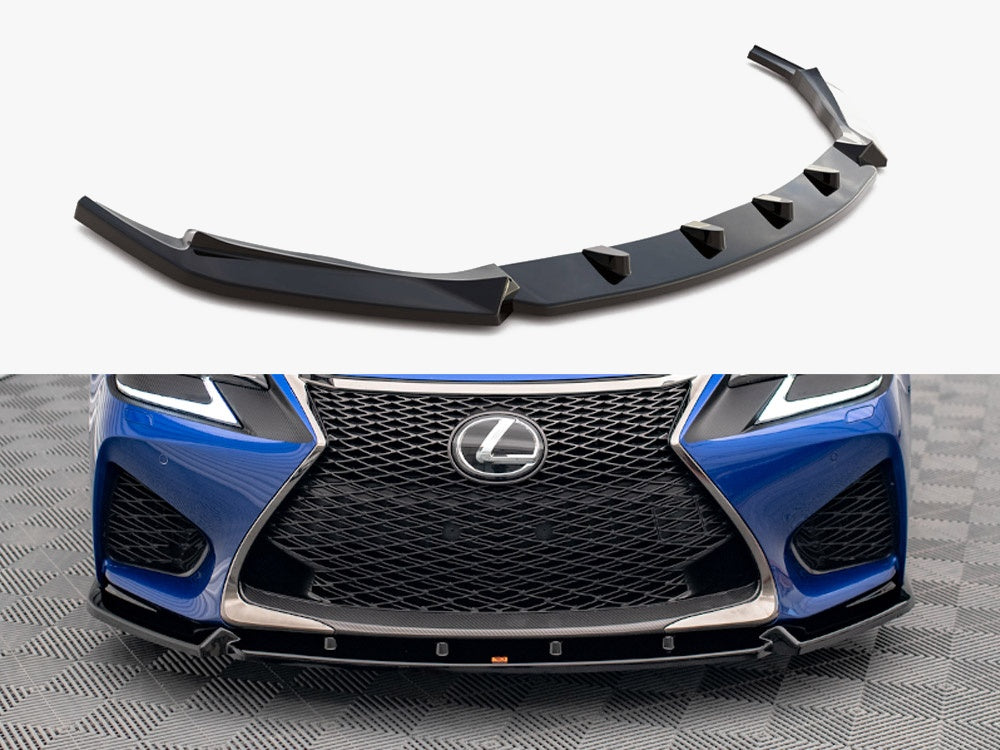 Maxton Design Front Splitter V.1 Lexus GS F Mk4 Facelift - LE-GSF-4F-FD1G - Image 1