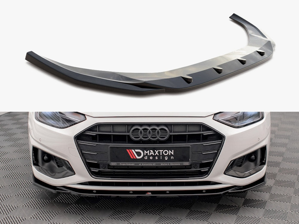 Maxton Design Front Splitter V.2 Audi A4 B9 Facelift - AU-A4-B9F-FD2G - Image 1