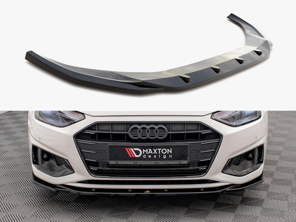 Maxton Design Front Splitter V.2 Audi A4 B9 Facelift - AU-A4-B9F-FD2G - Image 1