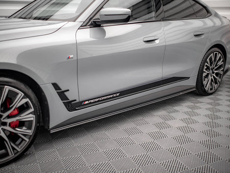 Maxton Design Street PRO Side Skirts Diffusers BMW 4 Gran Coupe M-Pack G26 - BM4G26MPACKGCCNC-SD1B - Image 3