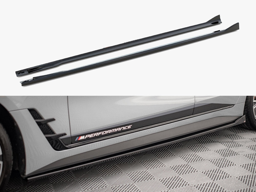 Maxton Design Side Skirts Diffusers V.2 BMW 4 Gran Coupe M-Pack / M440i G26 - BM-4-G26-MPACK-GC-SD2G - Image 1