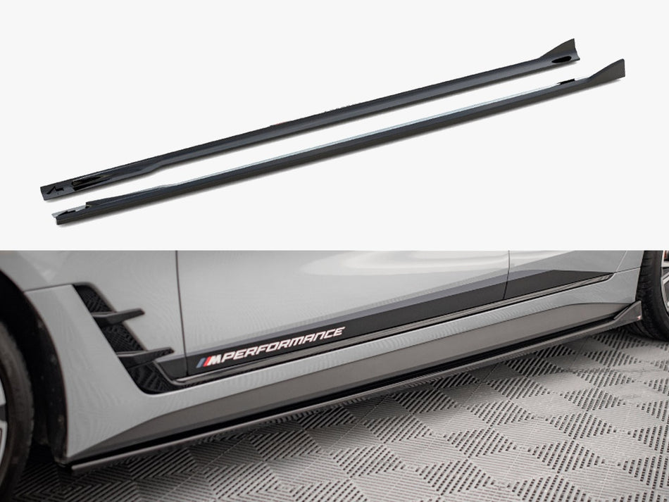 Maxton Design Side Skirts Diffusers V.2 BMW 4 Gran Coupe M-Pack / M440i G26 - BM-4-G26-MPACK-GC-SD2G - Image 1