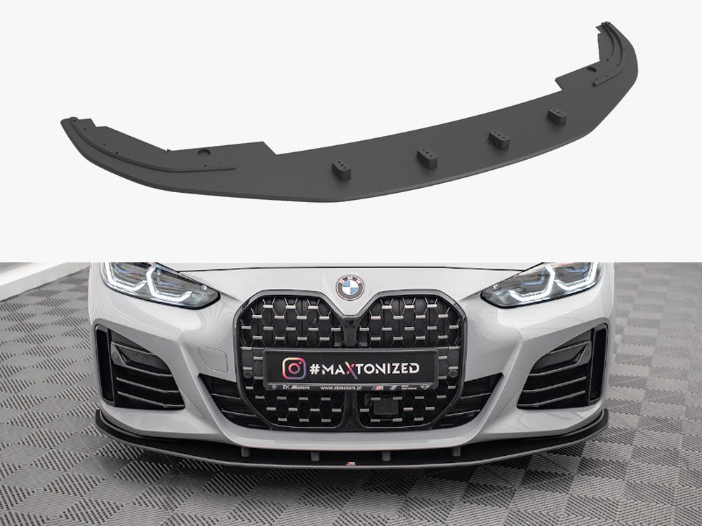 Maxton Design Street PRO Front Splitter BMW 4 Gran Coupe M-Pack G26 - BM4G26MPACKGCCNC-FD1B - Image 1