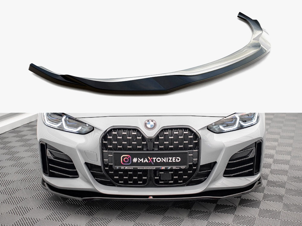 Maxton Design Front Splitter V.1 BMW 4 / i4 Gran Coupe M-Pack / M440i G26 - BM-4-G26-MPACK-GC-FD1G - Image 1