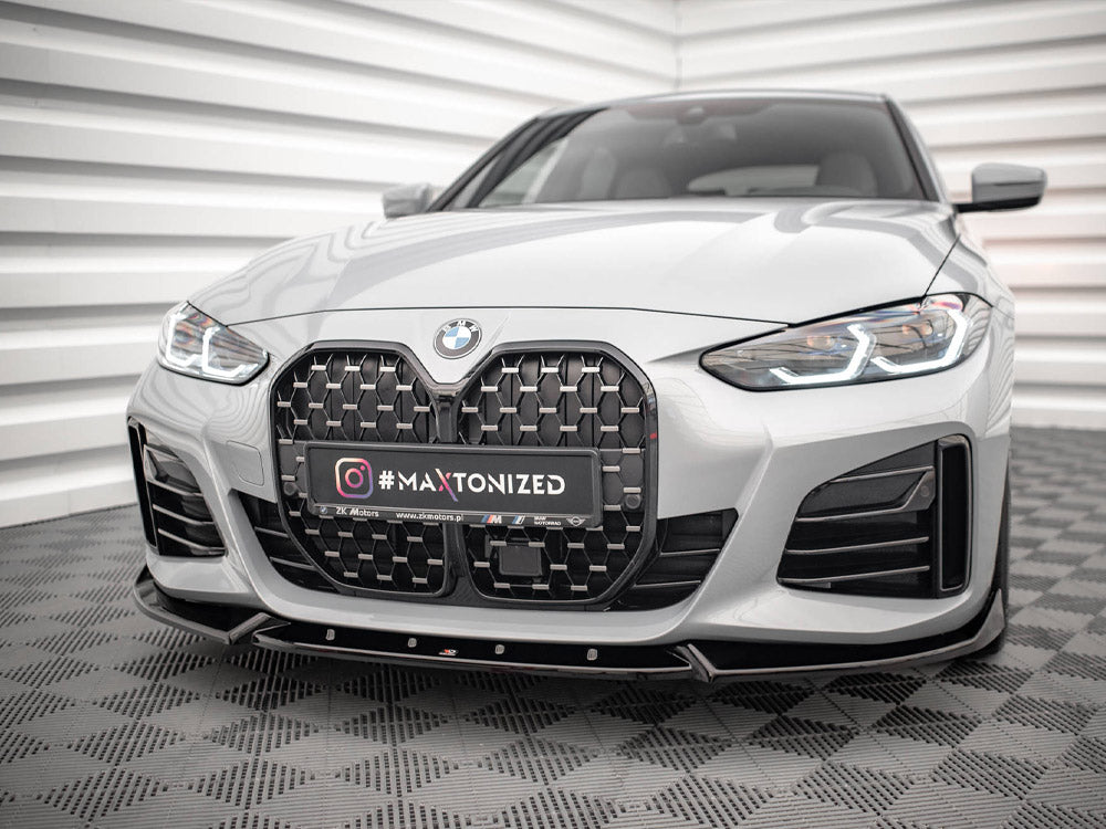 Maxton Design Front Splitter V.2 BMW 4 / i4 Gran Coupe M-Pack / M440i G26 - BM-4-G26-MPACK-GC-FD2G - Image 2