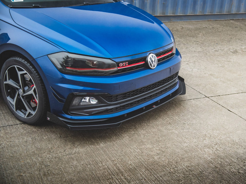 Maxton Design Street PRO Front Splitter + Flaps VW Polo GTI Mk6 - VWPO6GTICNC-FD3B+FSF1G - Image 4