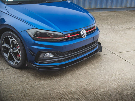 Maxton Design Street PRO Front Splitter + Flaps VW Polo GTI Mk6 - VWPO6GTICNC-FD3B+FSF1G - Image 4