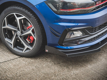 Maxton Design Street PRO Front Splitter + Flaps VW Polo GTI Mk6 - VWPO6GTICNC-FD3B+FSF1G - Image 5