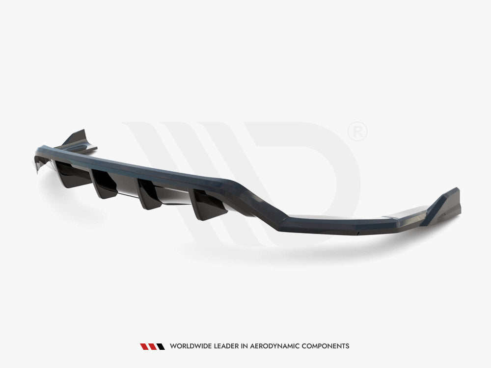 Maxton Design Central Rear Splitter (Vertical Bars) BMW X6 M Sport F16 - BM-X6-16-MPACK-RD1G+RD2G - Image 8