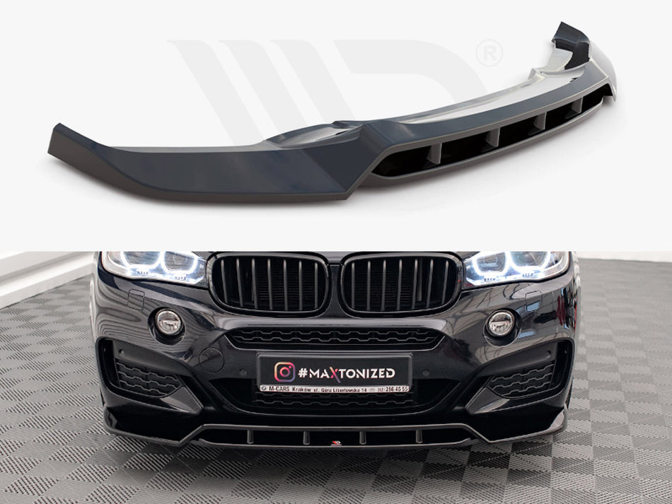 MAXTON DESIGN Front Splitter V.2 BMW X6 M Sport F16