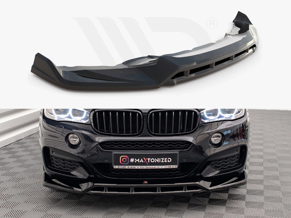 MAXTON DESIGN Front Splitter V.3 BMW X6 M Sport F16