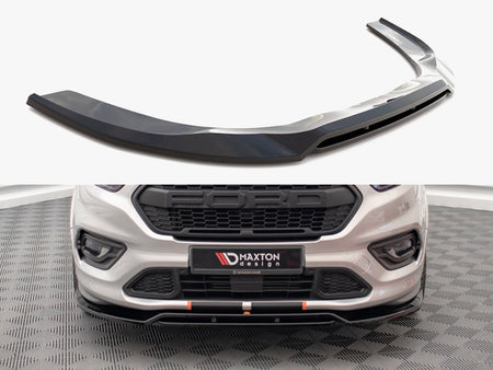Maxton Design Front Splitter Ford Transit Custom ST-Line Mk1 Facelift - FO-TRC-1F-STLINE-FD1G+FD1RG - Image 1