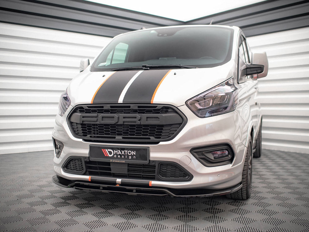 Maxton Design Front Splitter Ford Transit Custom ST-Line Mk1 Facelift - FO-TRC-1F-STLINE-FD1G+FD1RG - Image 2