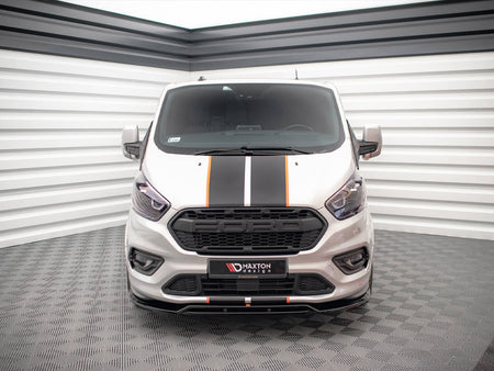 Maxton Design Front Splitter Ford Transit Custom ST-Line Mk1 Facelift - FO-TRC-1F-STLINE-FD1G+FD1RG - Image 3