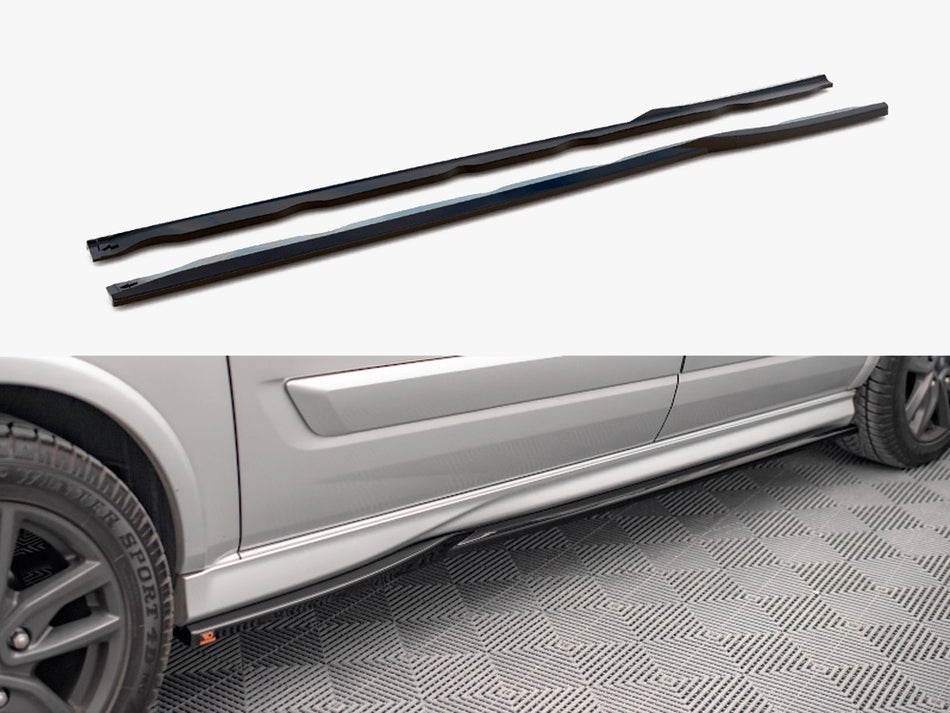 Maxton Design Side Skirts Diffusers Ford Transit Custom ST-Line Mk1 Facelift - FO-TRC-1F-STLINE-SD1G - Image 1
