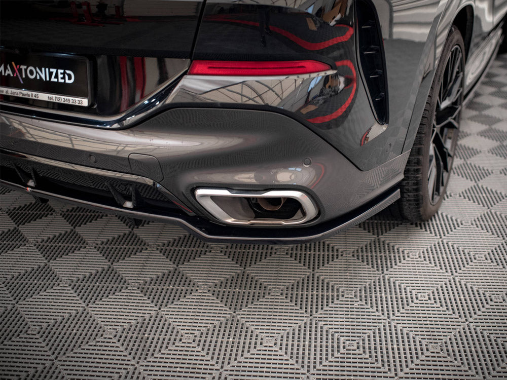 Maxton Design Central Rear Splitter (Vertical Bars) V.2 BMW X6 M-Pack G06 - BM-X6-06-MPACK-RD3G+RD4G - Image 4