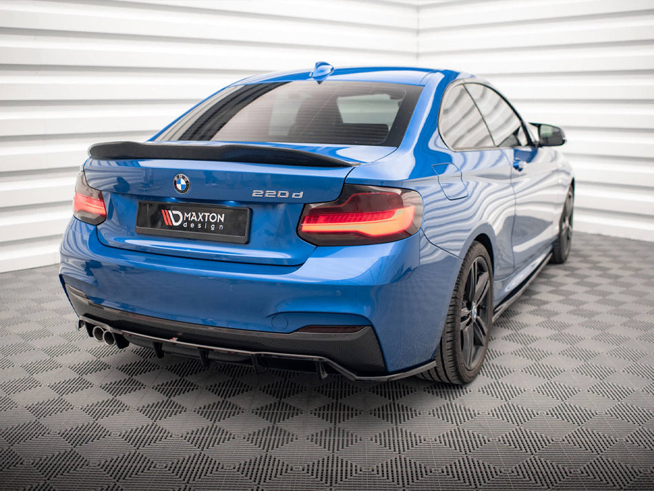 Maxton Design Central Rear Splitter (Vertical Bars) BMW 2 M-Pack F22 - BM-2-22-MPACK-RD1G+RD2G - Image 2