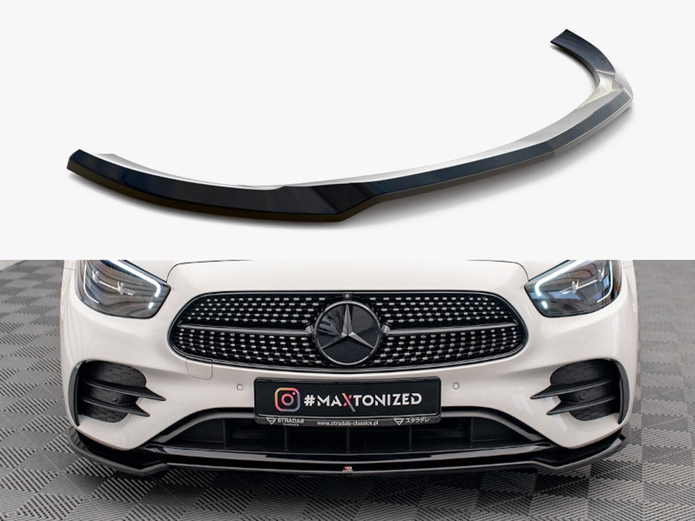 Maxton Design Front Splitter V.1 Mercedes E AMG Line W213 Facelift - ME-E-213F-AMGLINE-FD1G - Image 1