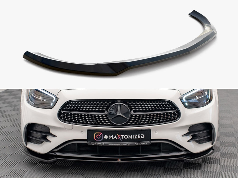 Maxton Design Front Splitter V.1 Mercedes E AMG Line W213 Facelift - ME-E-213F-AMGLINE-FD1G - Image 1