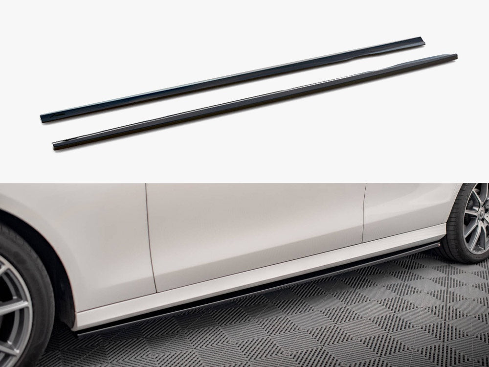 Maxton Design Side Skirts Diffusers Mercedes E AMG Line W213 Facelift - ME-E-213F-AMGLINE-SD1G - Image 1