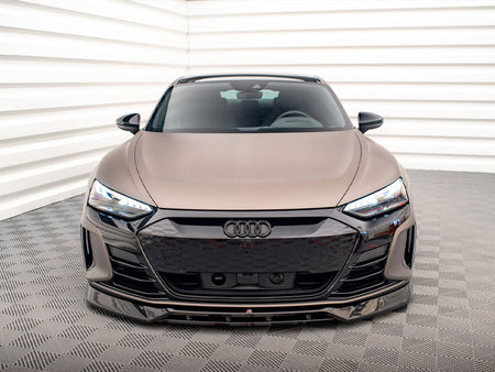 Maxton Design Front Splitter V.3 Audi e-Tron GT / RS GT Mk1 - AU-ETRON-1-RS-FD3G+FD3RG - Image 3