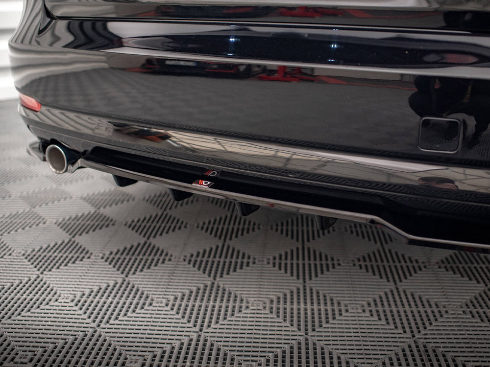 Maxton Design Central Rear Splitter (Vertical Bars) BMW 3 GT F34 - BM-3-34-GT-RSD1G+RD1G - Image 4