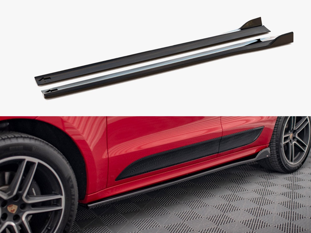 Maxton Design Side Skirts Diffusers Porsche Macan GTS / Sport Design Mk1 - PO-MA-1F-SD1G - Image 1
