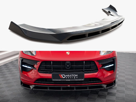 Maxton Design Front Splitter V.2 Porsche Macan GTS / Sport Design Mk1 Facelift - PO-MA-1F-FD2G+FD2RG - Image 1