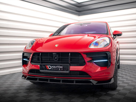 Maxton Design Front Splitter V.2 Porsche Macan GTS / Sport Design Mk1 Facelift - PO-MA-1F-FD2G+FD2RG - Image 2