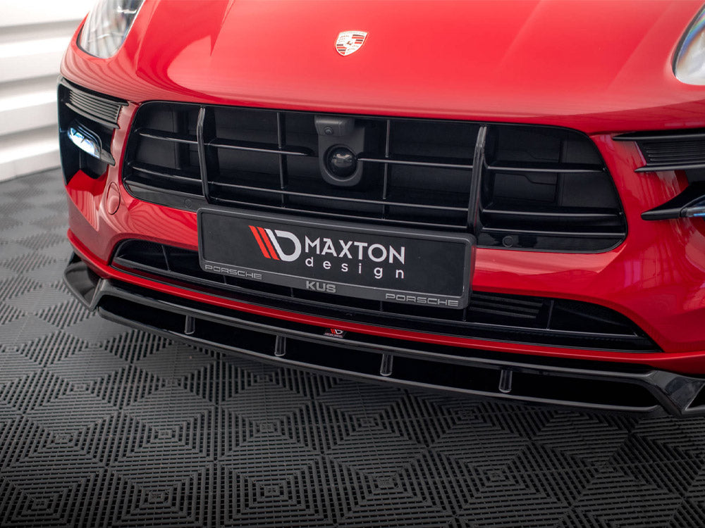 Maxton Design Front Splitter V.2 Porsche Macan GTS / Sport Design Mk1 Facelift - PO-MA-1F-FD2G+FD2RG - Image 4