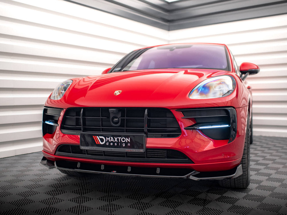 Maxton Design Front Splitter V.1 Porsche Macan GTS / Sport Design Mk1 Facelift - PO-MA-1F-FD1G - Image 2