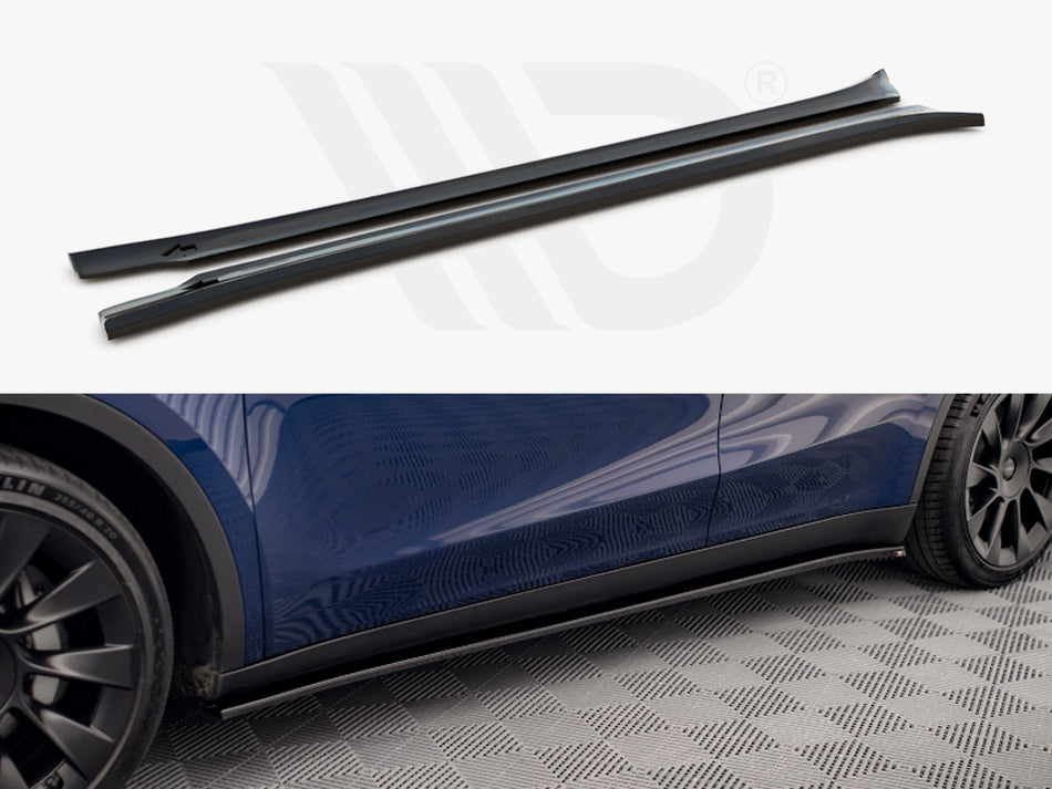 MAXTON DESIGN Side Skirts Diffusers V.2 Tesla Model Y