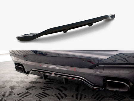 Maxton Design Central Rear Splitter (Vertical Bars) BMW X3 M40i / M40d G01 - BM-X3-01-M40-RD1G+RD2G - Image 1