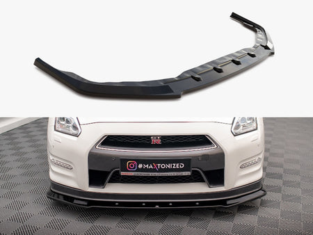 Maxton Design Front Splitter Nissan GTR R35 1st Facelift - NI-GTR-4F2-FD1G - Image 1
