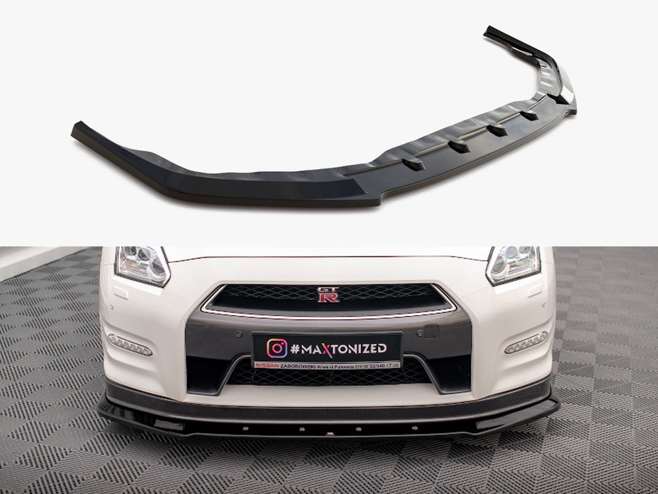 Maxton Design Front Splitter Nissan GTR R35 1st Facelift - NI-GTR-4F2-FD1G - Image 1