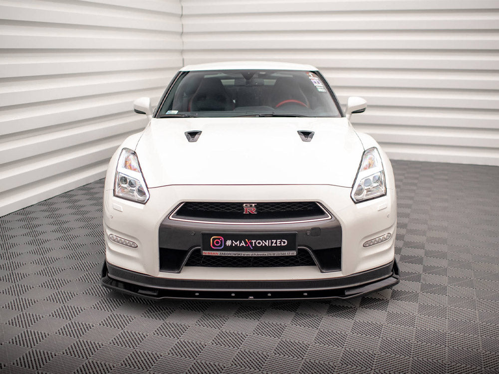 Maxton Design Front Splitter + Flaps Nissan GTR R35 1st Facelift - NI-GTR-4F2-FD1G+FSF - Image 3