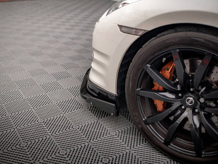 Maxton Design Front Splitter + Flaps Nissan GTR R35 1st Facelift - NI-GTR-4F2-FD1G+FSF - Image 4