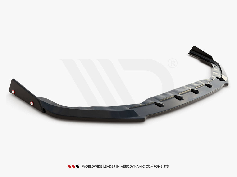 Maxton Design Front Splitter + Flaps Nissan GTR R35 1st Facelift - NI-GTR-4F2-FD1G+FSF - Image 5
