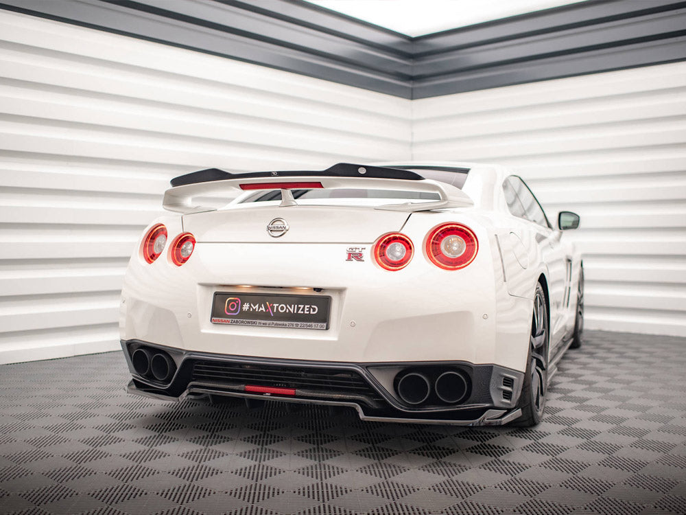 Maxton Design Rear Splitter (Vertical Bars) Nissan GTR R35 1st Facelift - NI-GTR-4F2-RD1G+RD2G - Image 2