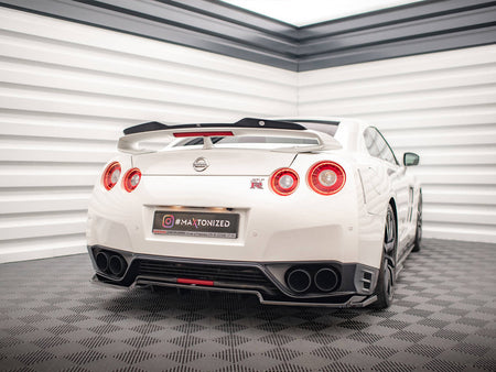 Maxton Design Rear Splitter (Vertical Bars) Nissan GTR R35 1st Facelift - NI-GTR-4F2-RD1G+RD2G - Image 2
