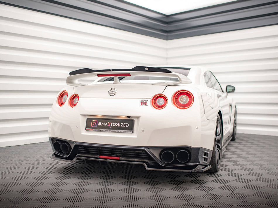 Maxton Design Rear Splitter (Vertical Bars) Nissan GTR R35 1st Facelift - NI-GTR-4F2-RD1G+RD2G - Image 2